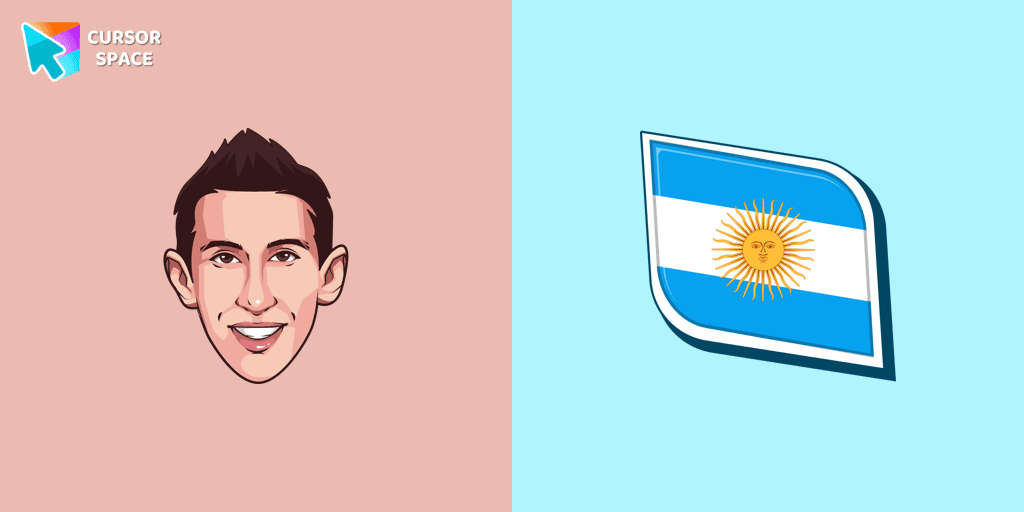 Ángel Di María cursor cursor pack